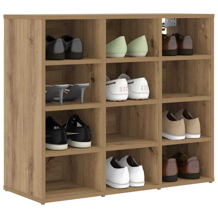 Dulap pentru pantofi cu raft Stejar Artizanal 77,5 x 30 x 67 cm - WALTI WALTI