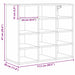 Dulap pentru pantofi cu raft Stejar Artizanal 77,5 x 30 x 67 cm - WALTI WALTI