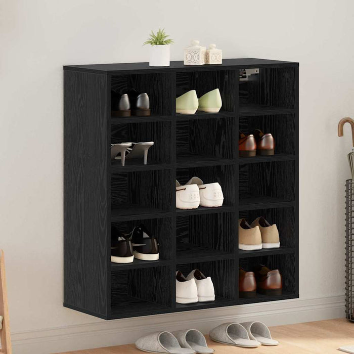 Dulap pentru pantofi cu raft Stejar Negru 77,5 x 30 x 83,5 cm - WALTI WALTI