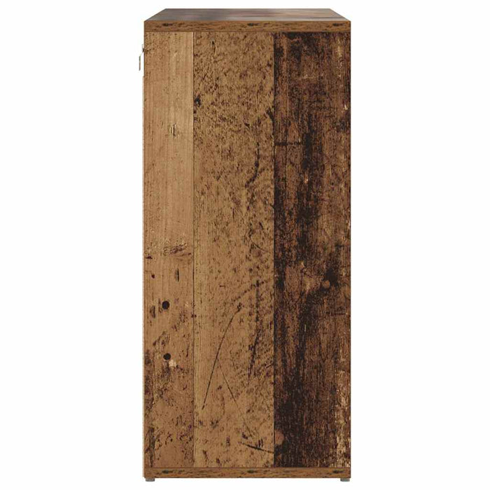 Dulap pentru pantofi Lemn vechi 103 x 30 x 67 cm Lemn compozit - WALTI WALTI