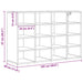 Dulap pentru pantofi cu raft Stejar Artizanal 103 x 30 x 67 cm - WALTI WALTI