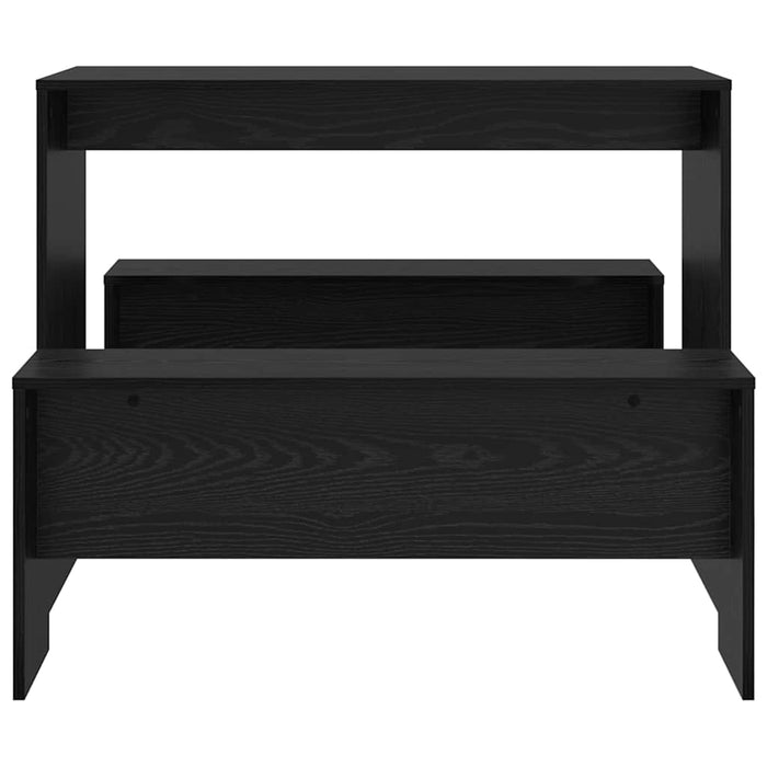 Set de dining 2 pcs Stejar negru Lemn compozit - WALTI WALTI