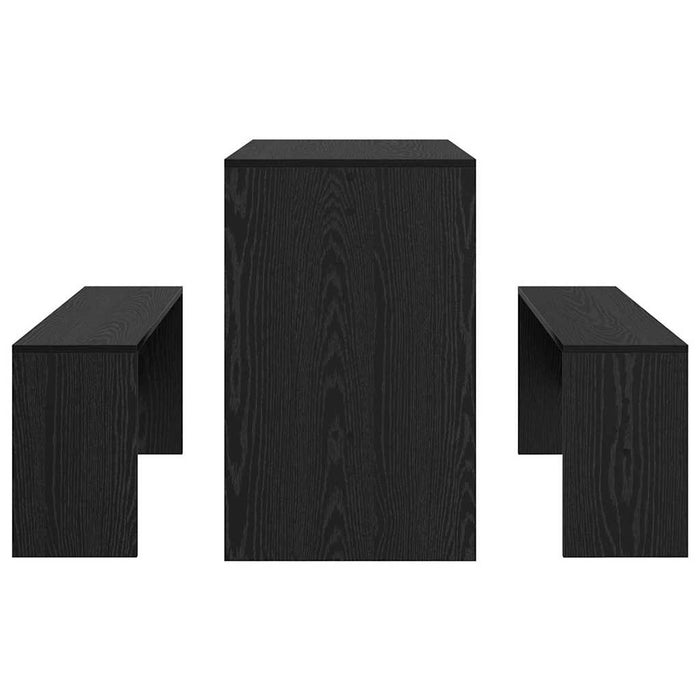 Set de dining 2 pcs Stejar negru Lemn compozit - WALTI WALTI