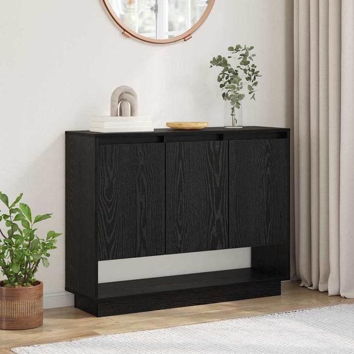 Bufet Stejar Negru 97 x 29 x 75 cm Lemn compozit - WALTI WALTI