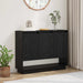 Bufet Stejar Negru 97 x 29 x 75 cm Lemn compozit - WALTI WALTI