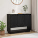 Bufet Stejar Negru 97 x 29 x 75 cm Lemn compozit - WALTI WALTI