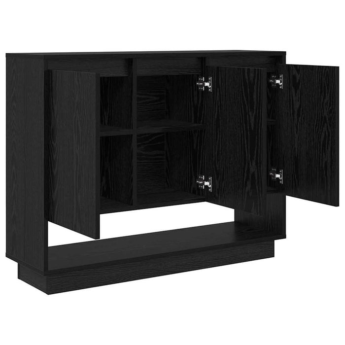 Bufet Stejar Negru 97 x 29 x 75 cm Lemn compozit - WALTI WALTI