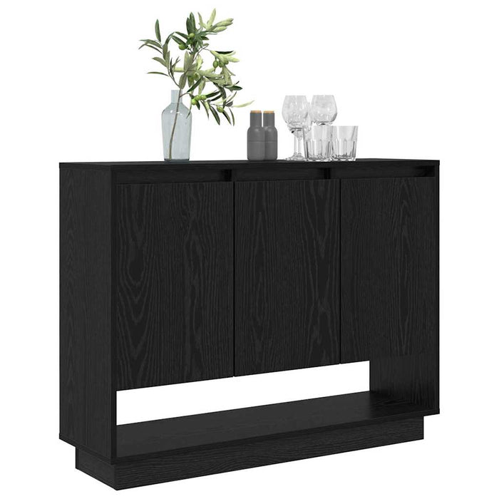 Bufet Stejar Negru 97 x 29 x 75 cm Lemn compozit - WALTI WALTI