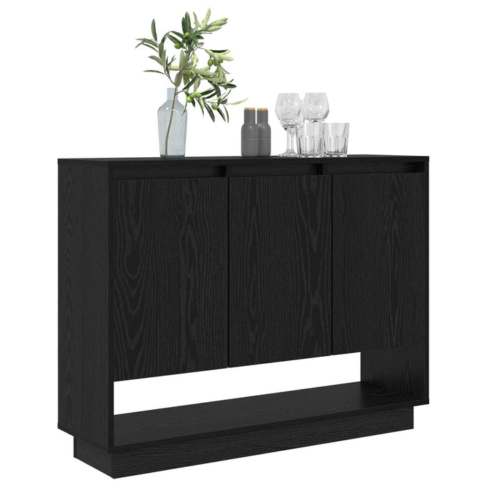 Bufet Stejar Negru 97 x 29 x 75 cm Lemn compozit - WALTI WALTI
