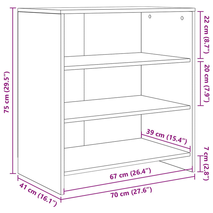Bufet Maro 70 x 41 x 75 cm Lemn compozit - WALTI WALTI
