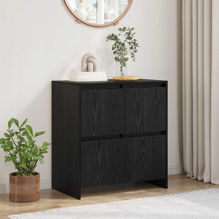 Bufet Stejar Negru 70 x 41 x 75 cm Lemn compozit - WALTI WALTI