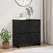Bufet Stejar Negru 70 x 41 x 75 cm Lemn compozit - WALTI WALTI
