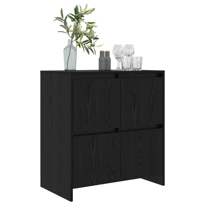 Bufet Stejar Negru 70 x 41 x 75 cm Lemn compozit - WALTI WALTI