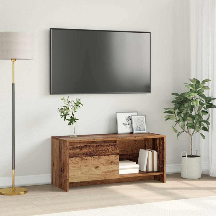 Set comodă TV Lemn Vechi 90 x 35 x 40 cm Lemn compozit - WALTI WALTI