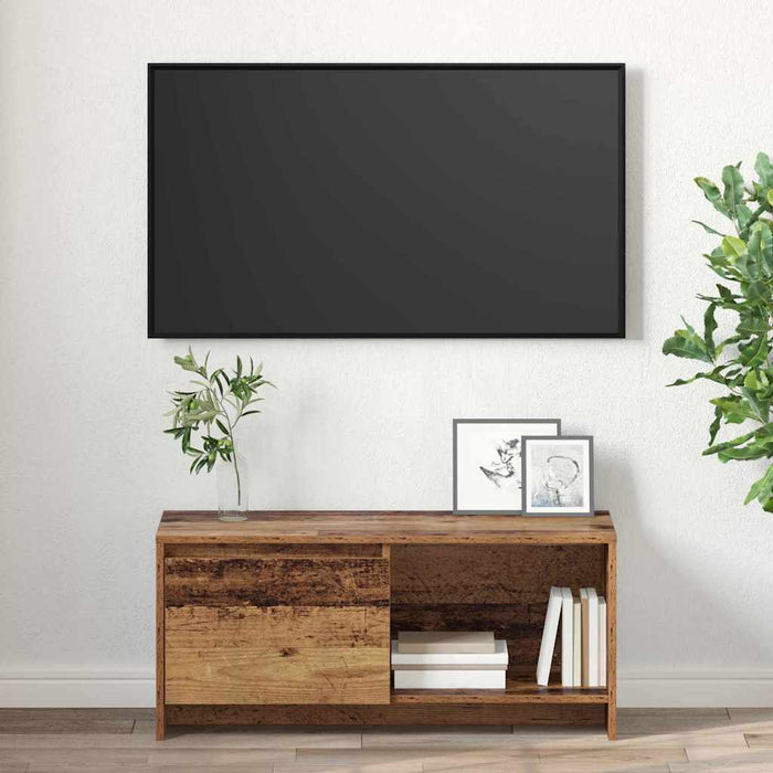 Set comodă TV Lemn Vechi 90 x 35 x 40 cm Lemn compozit - WALTI WALTI