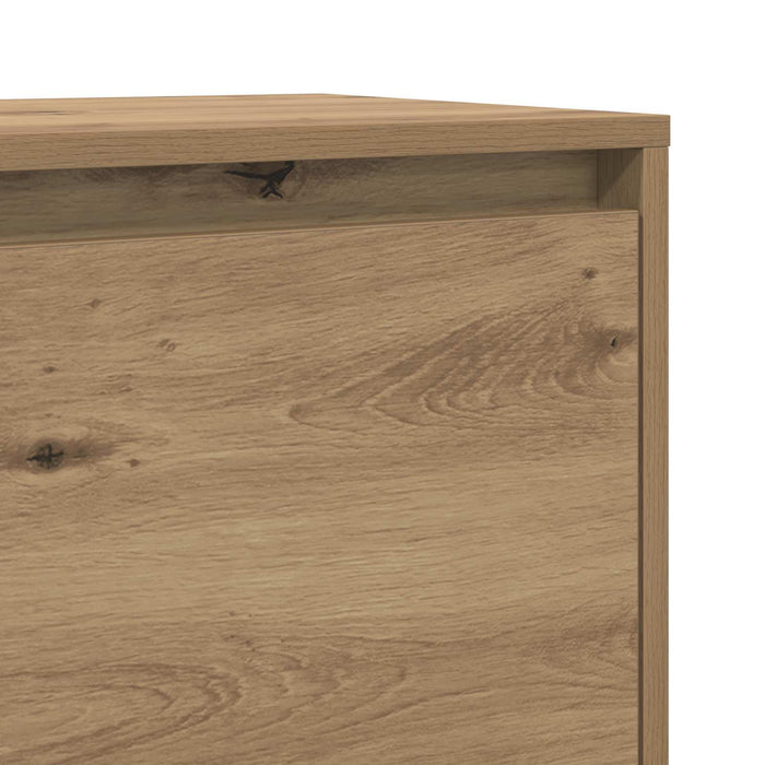 Set comodă TV 90 x 35 x 40 cm Stejar Artizanal Lemn compozit WALTI