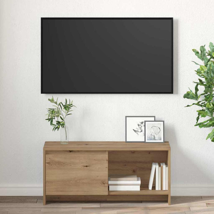 Set comodă TV Stejar Artizanal 90 x 35 x 40 cm Lemn compozit - WALTI WALTI