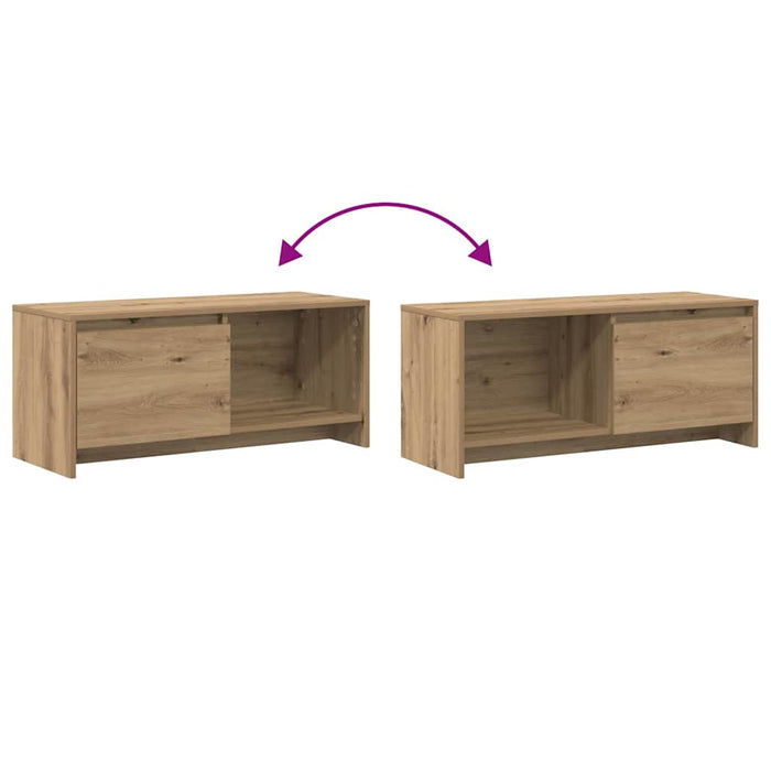 Set comodă TV Stejar Artizanal 90 x 35 x 40 cm Lemn compozit - WALTI WALTI