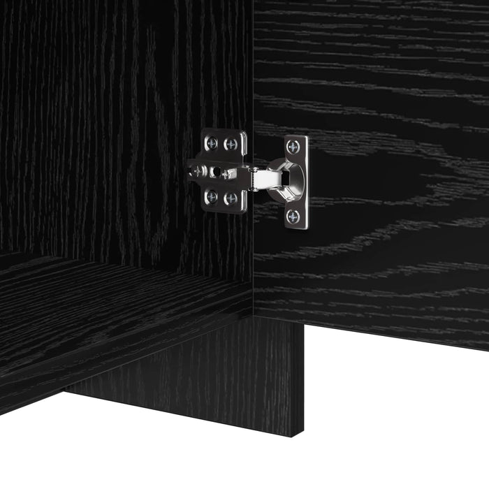 Set comodă TV Stejar Negru 90 x 35 x 40 cm Lemn compozit - WALTI WALTI