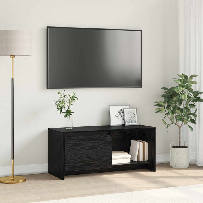 Set comodă TV Stejar Negru 90 x 35 x 40 cm Lemn compozit - WALTI WALTI