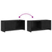 Set comodă TV Stejar Negru 90 x 35 x 40 cm Lemn compozit - WALTI WALTI