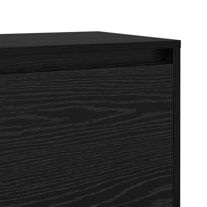 Dulap de noapte Stejar Negru 45 x 34 x 44,5 cm Lemn compozit - WALTI WALTI