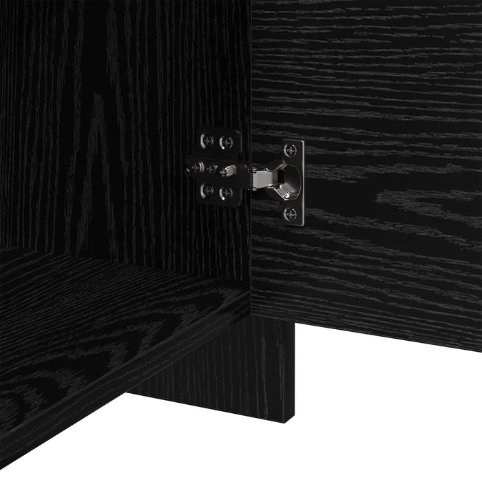 Dulap de noapte Stejar Negru 45 x 34 x 44,5 cm Lemn compozit - WALTI WALTI