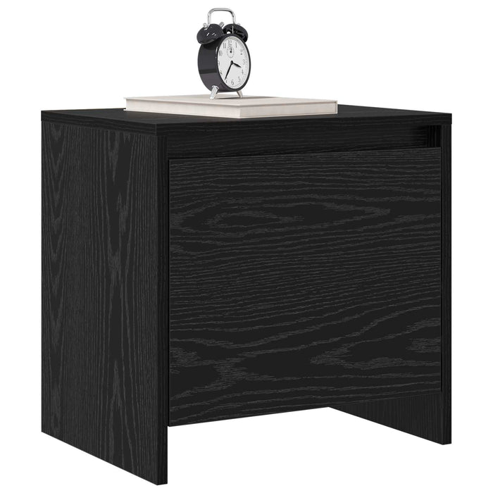 Dulap de noapte Stejar Negru 45 x 34 x 44,5 cm Lemn compozit - WALTI WALTI
