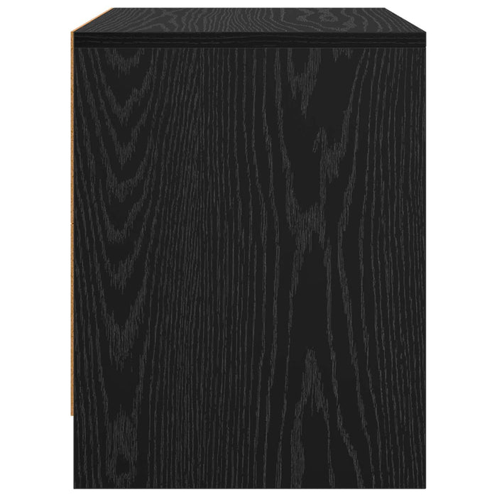 Dulap de noapte Stejar Negru 45 x 34 x 44,5 cm Lemn compozit - WALTI WALTI