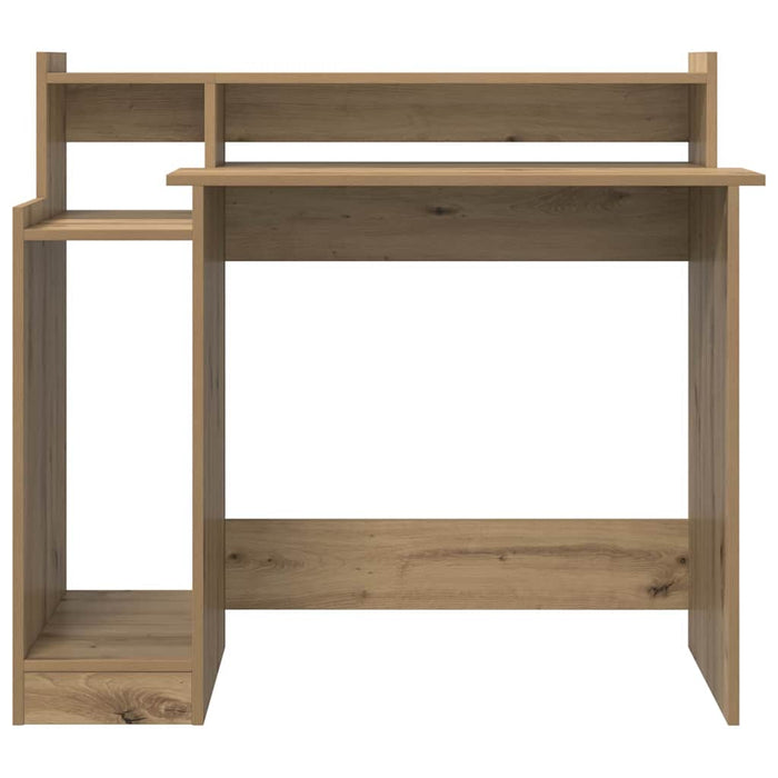 Birou cu raft stejar artizanal 97 x 45 x 90 cm Lemn compozit - WALTI WALTI