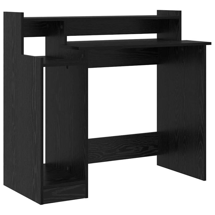 Birou cu raft Stejar negru 97 x 45 x 90 cm Lemn compozit - WALTI WALTI