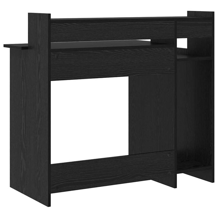 Birou cu raft Stejar negru 97 x 45 x 90 cm Lemn compozit - WALTI WALTI