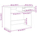 Birou Lemn vechi 100 x 50 x 76 cm Lemn compozit - WALTI WALTI