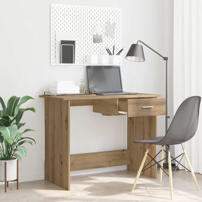 Birou Stejar Artizanal Lemn compozit 100 x 50 x 76 cm WALTI