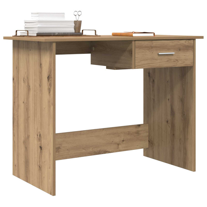 Birou Stejar Artizanal Lemn compozit 100 x 50 x 76 cm WALTI