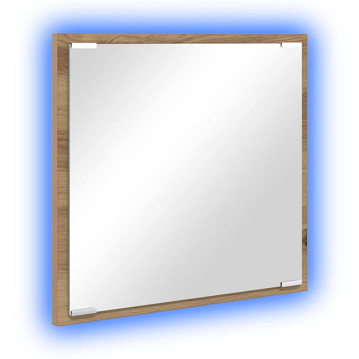 Oglindă de baie cu LED stejar artizanal 40 x 8.5 x 37 cm - WALTI WALTI