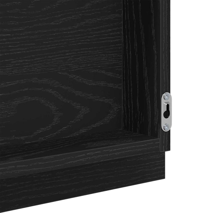 Oglindă de baie cu LED Pe perete Stejar negru 40 x 8.5 x 37 cm - WALTI WALTI