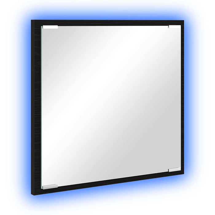 Oglindă de baie cu LED Pe perete Stejar negru 40 x 8.5 x 37 cm - WALTI WALTI