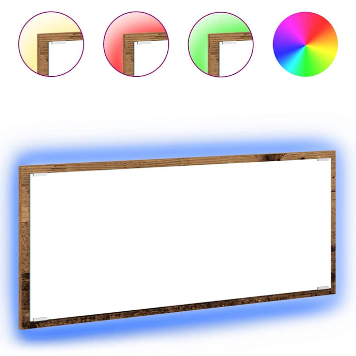 Oglindă Pe perete Lemn Vechi 90 x 8,5 x 37 cm Lemn compozit - WALTI WALTI