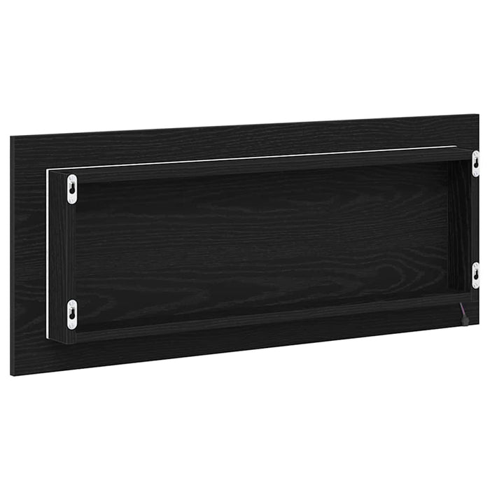 Oglindă Pe perete Stejar Negru 90 x 8,5 x 37 cm Lemn compozit - WALTI WALTI