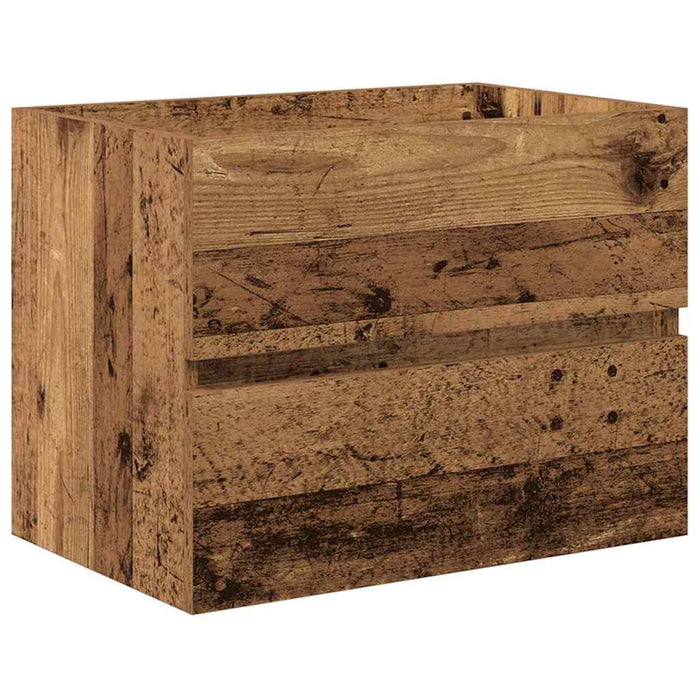 Set de mobilier pentru baie cu sertar 2 pcs Lemn Vechi - WALTI WALTI