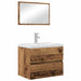 Set de mobilier pentru baie cu sertar 2 pcs Lemn Vechi - WALTI WALTI