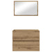 Set de mobilier pentru baie cu sertar 2 pcs Stejar Artizanal - WALTI WALTI