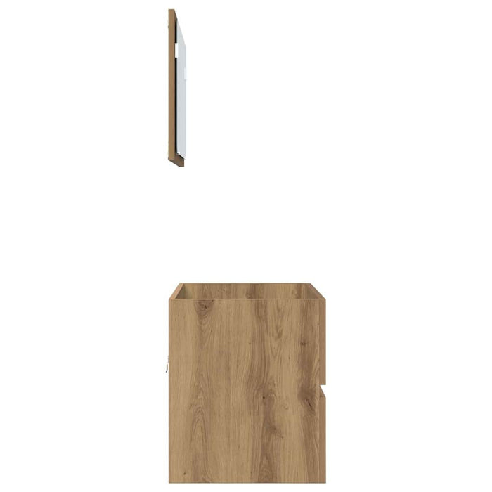 Set de mobilier pentru baie cu sertar 2 pcs Stejar Artizanal - WALTI WALTI