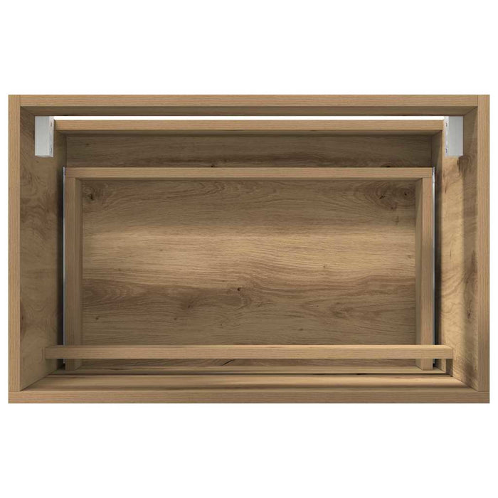 Set de mobilier pentru baie cu sertar 2 pcs Stejar Artizanal - WALTI WALTI
