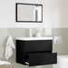 Set de mobilier pentru baie cu sertar 2 pcs Stejar Negru - WALTI WALTI