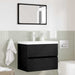 Set de mobilier pentru baie cu sertar 2 pcs Stejar Negru - WALTI WALTI