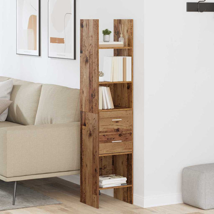 Dulap pentru cărți Lemn vechi 40 x 35 x 180 cm Lemn compozit - WALTI WALTI