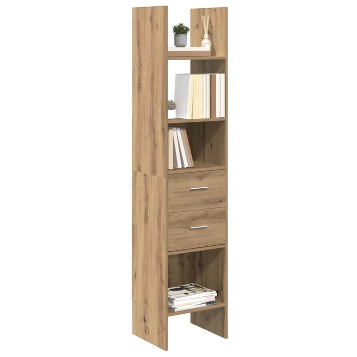 Dulap pentru cărți stejar artizanal 40 x 35 x 180 cm - WALTI WALTI