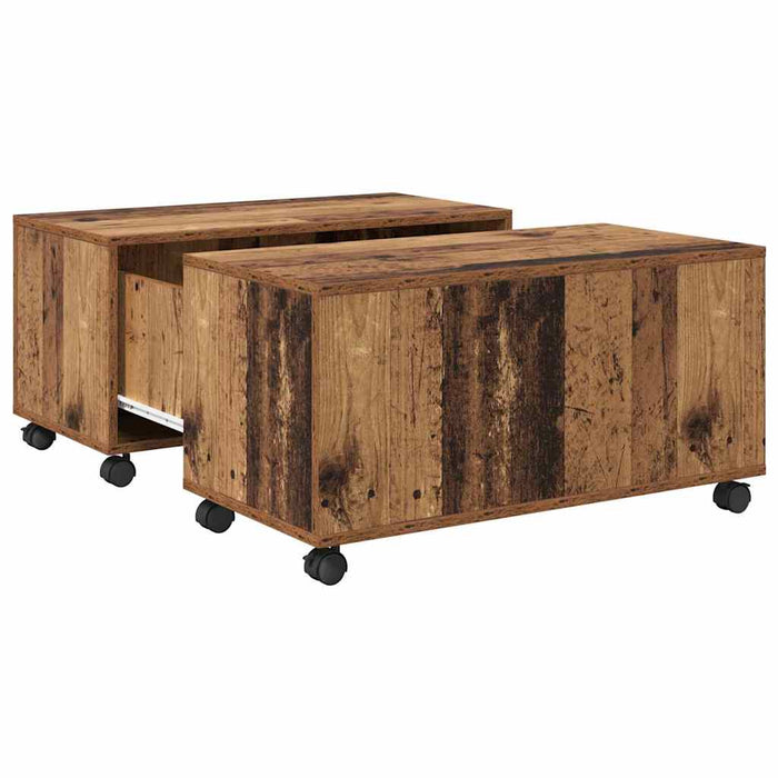 Masă de cafea Lemn vechi 75 x 75 x 38 cm Lemn compozit - WALTI WALTI